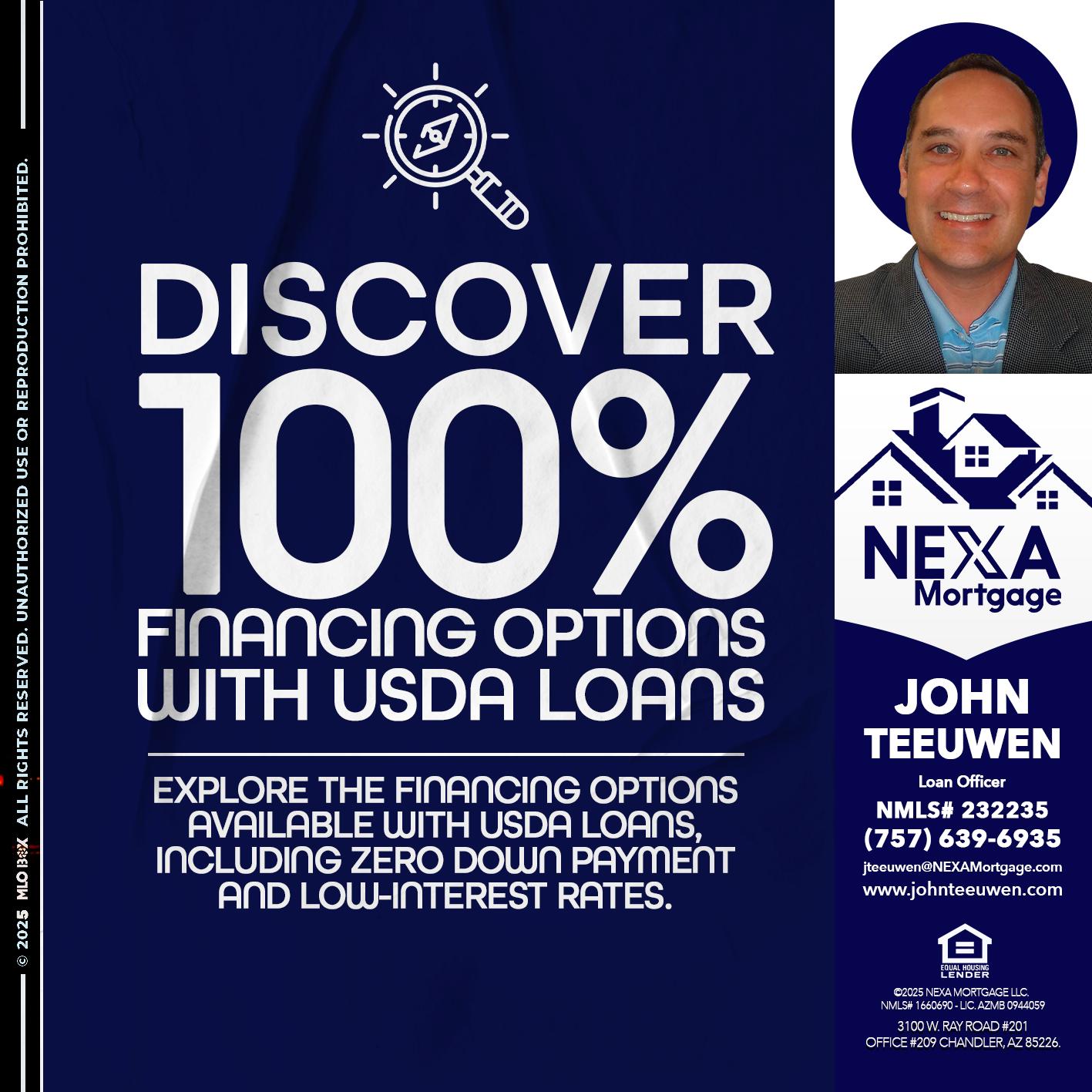 DISCOVER 100% - John Teeuwen -Loan Officer