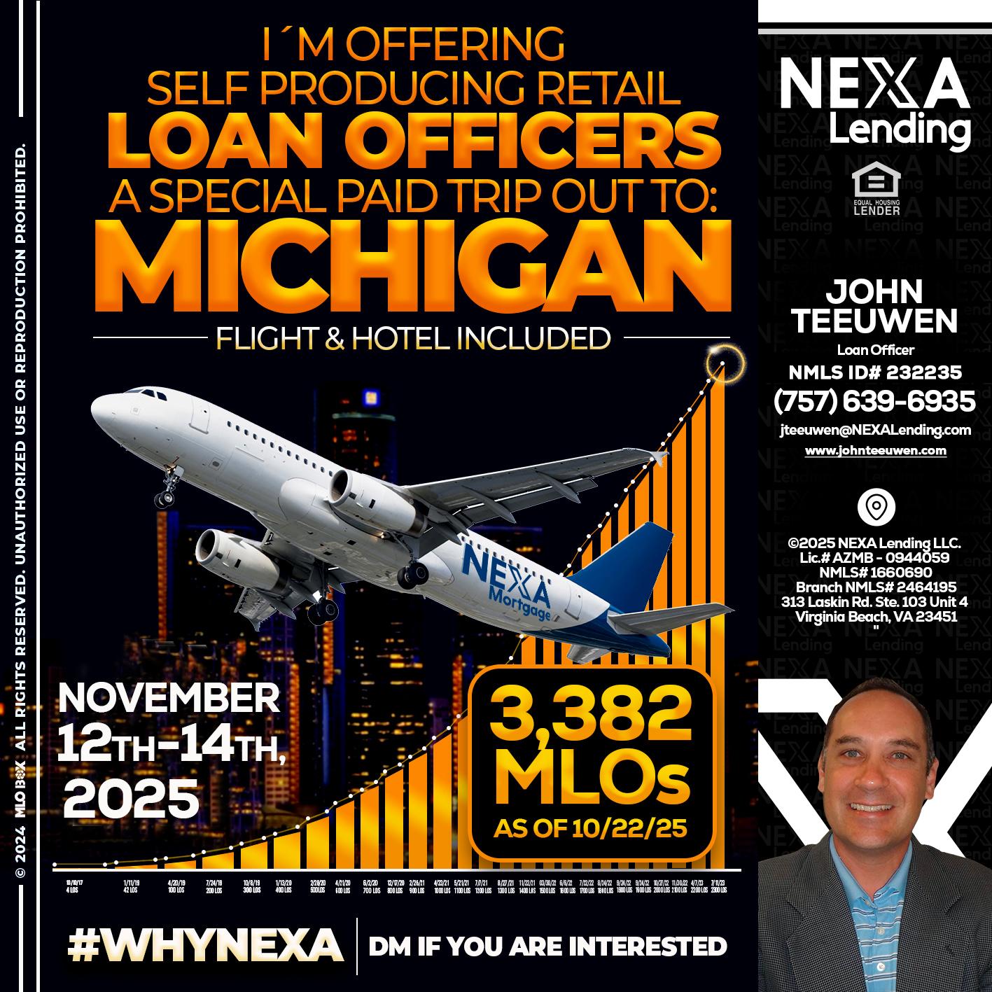 michigan trip - John Teeuwen -Loan Officer