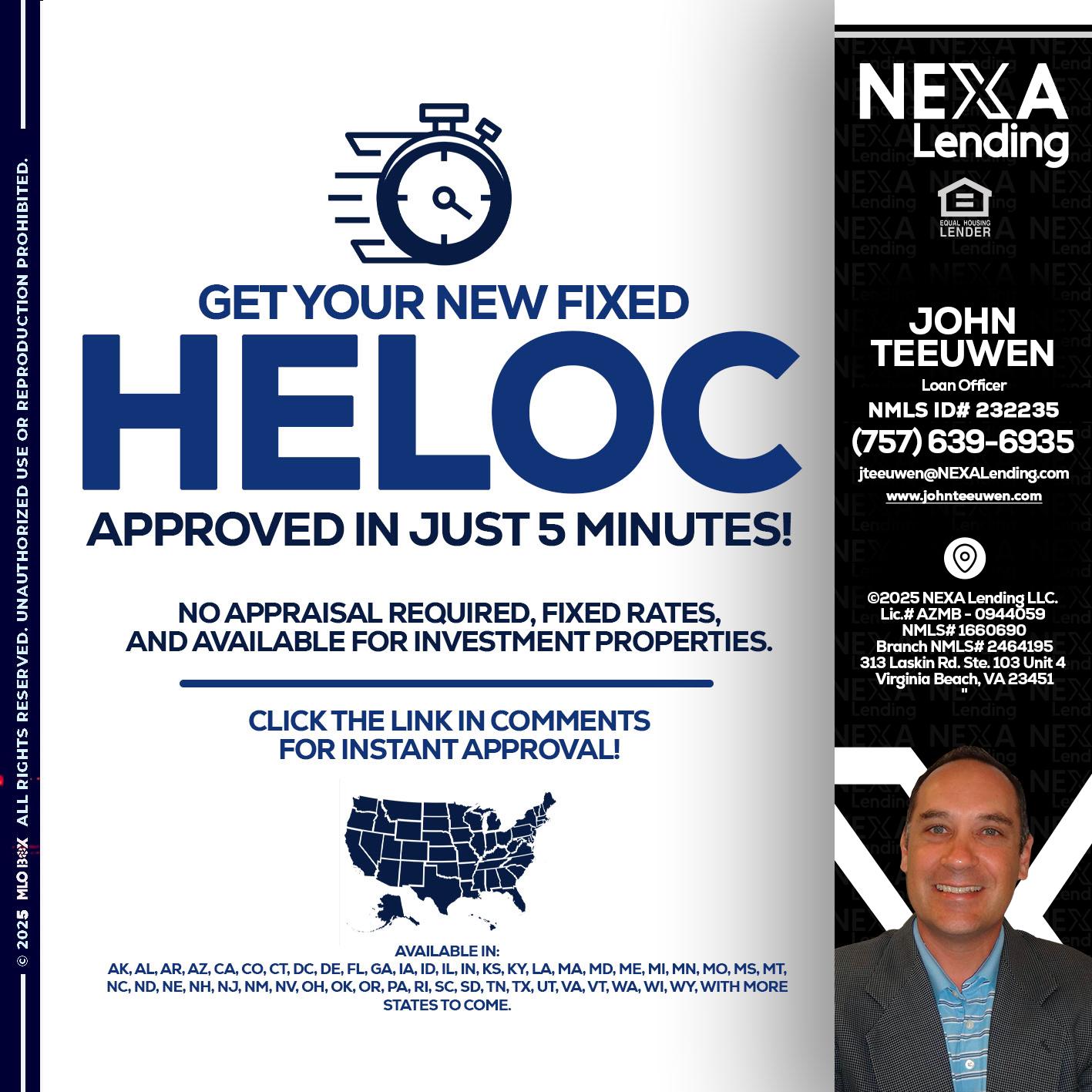 HELOC - John Teeuwen -Loan Officer