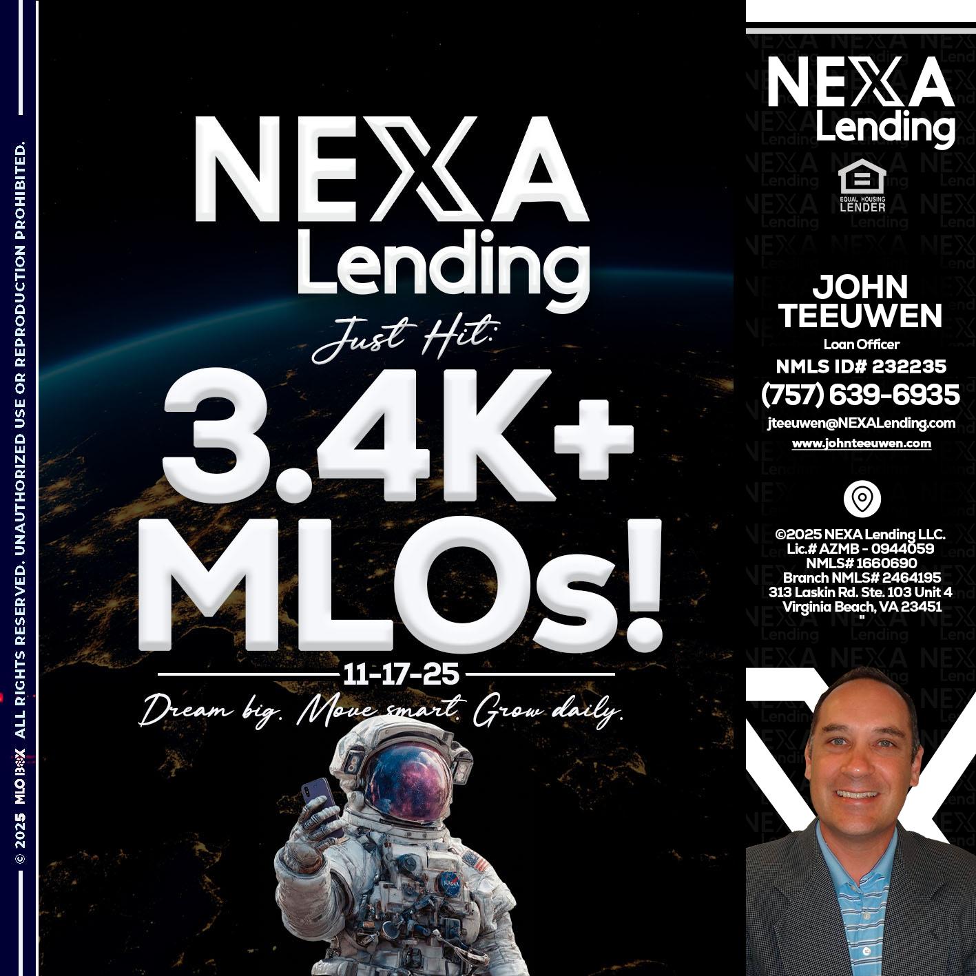 3.4K MLOs - John Teeuwen -Loan Officer