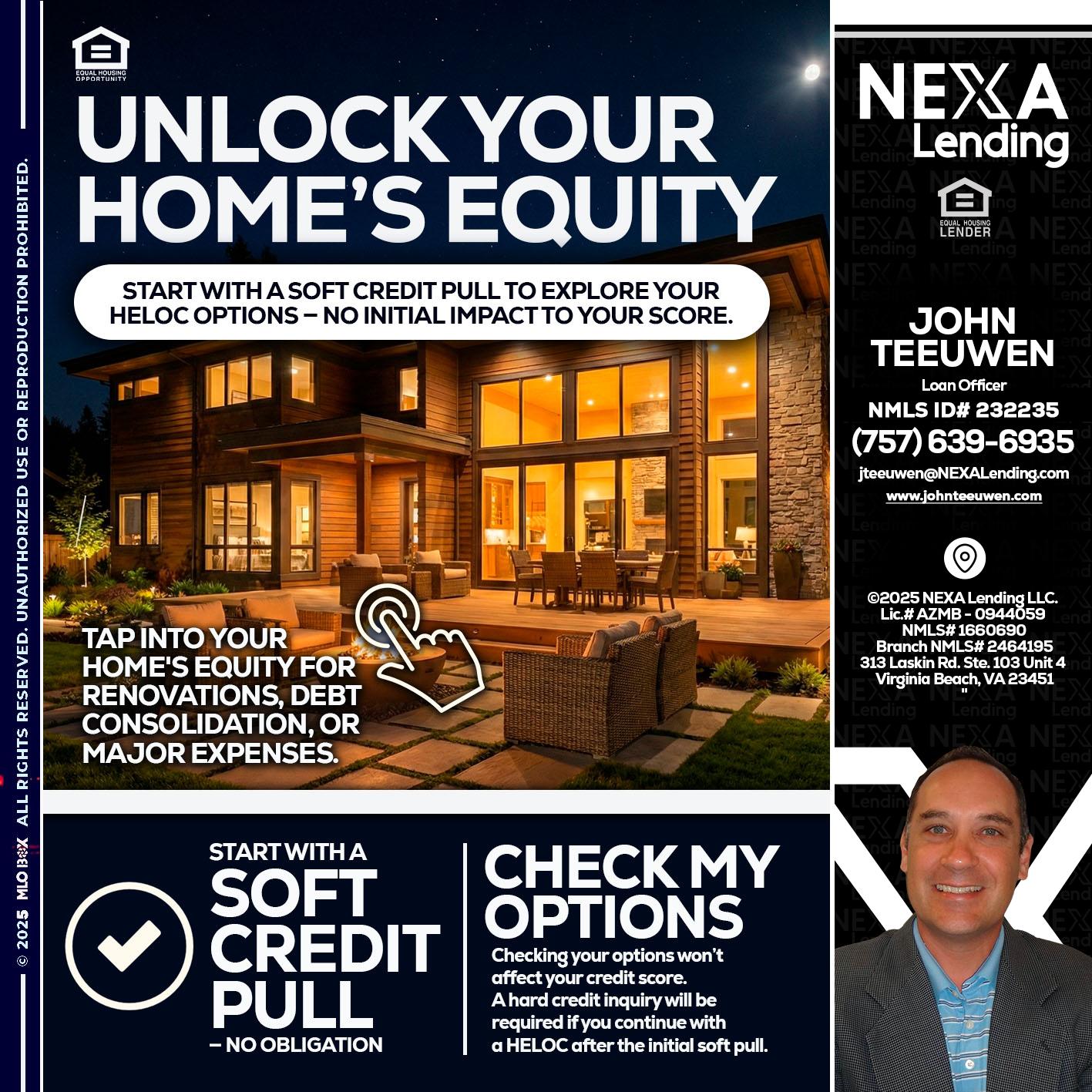 UNLOCK YOUR HOMES - John Teeuwen -Loan Officer