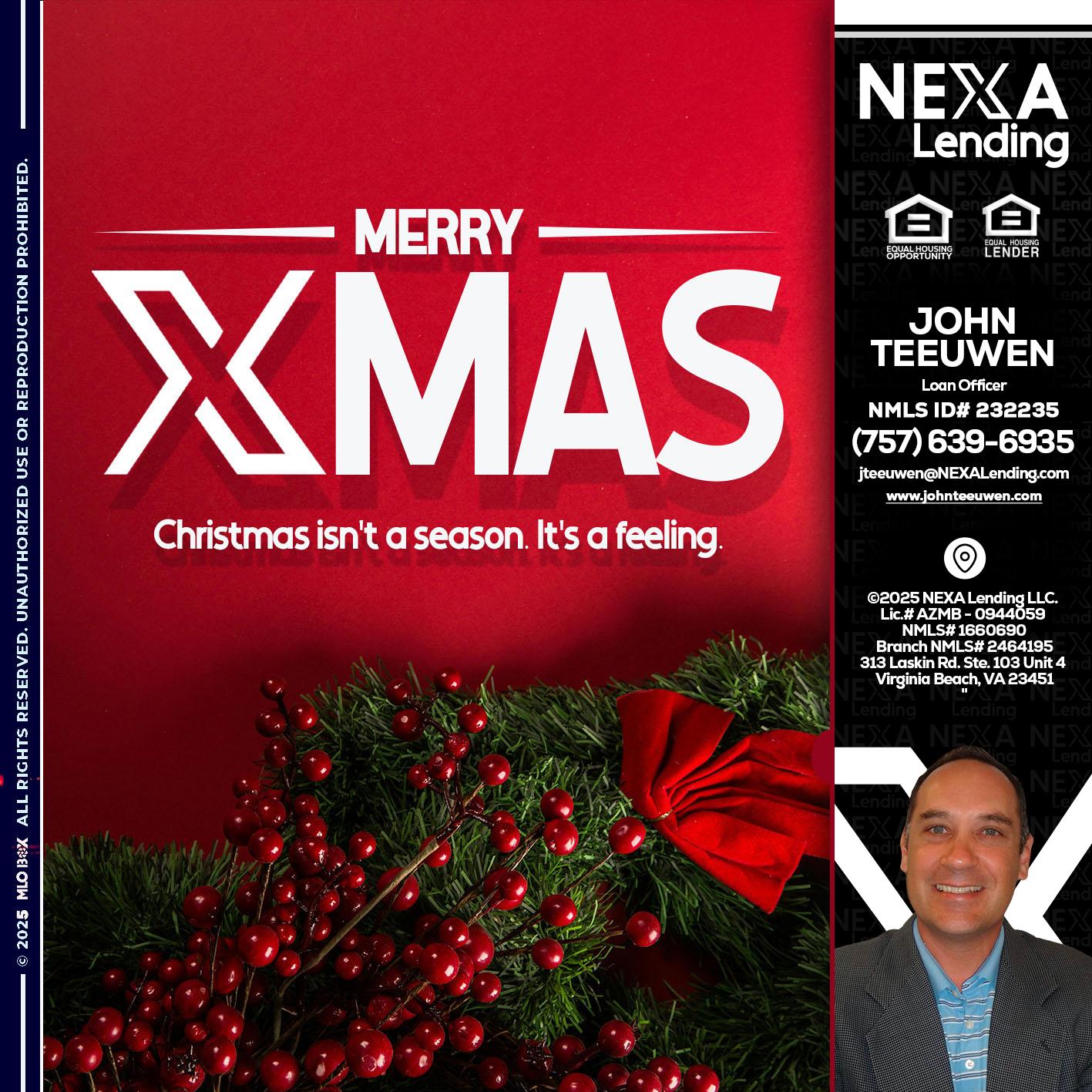 merry xmas - John Teeuwen -Loan Officer