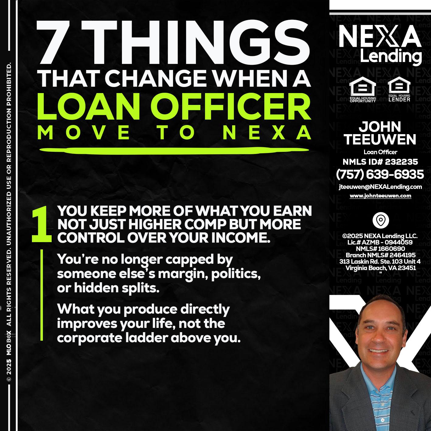 7 THINGS (1) - John Teeuwen -Loan Officer