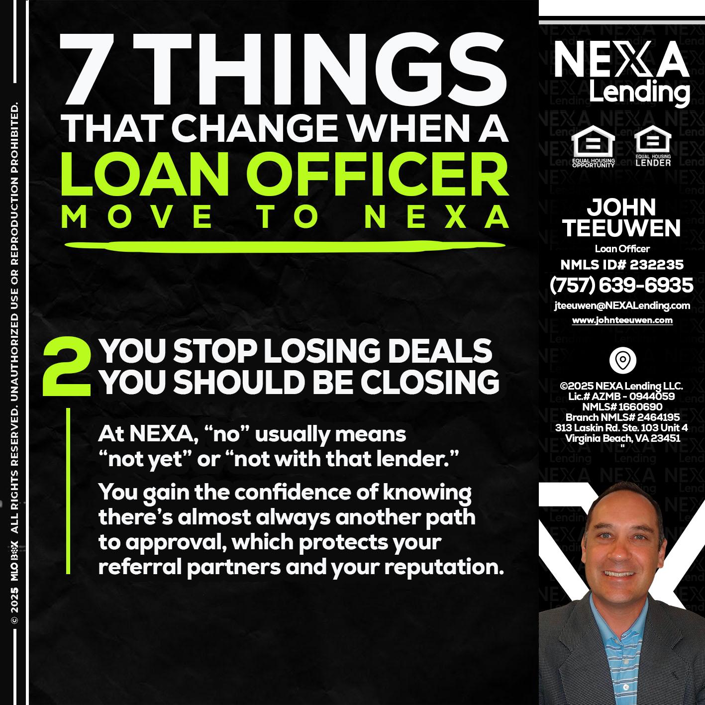 7 THINGS (2) - John Teeuwen -Loan Officer