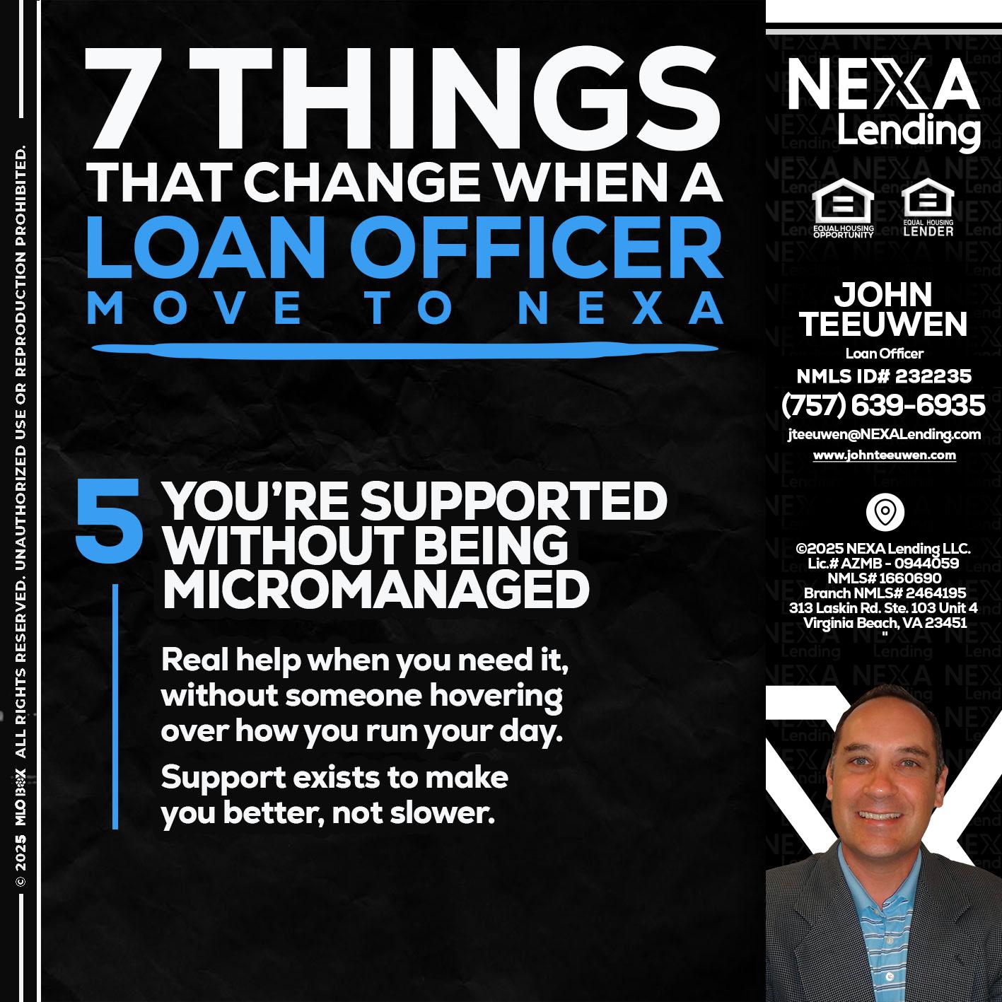 7 THINGS (5) - John Teeuwen -Loan Officer