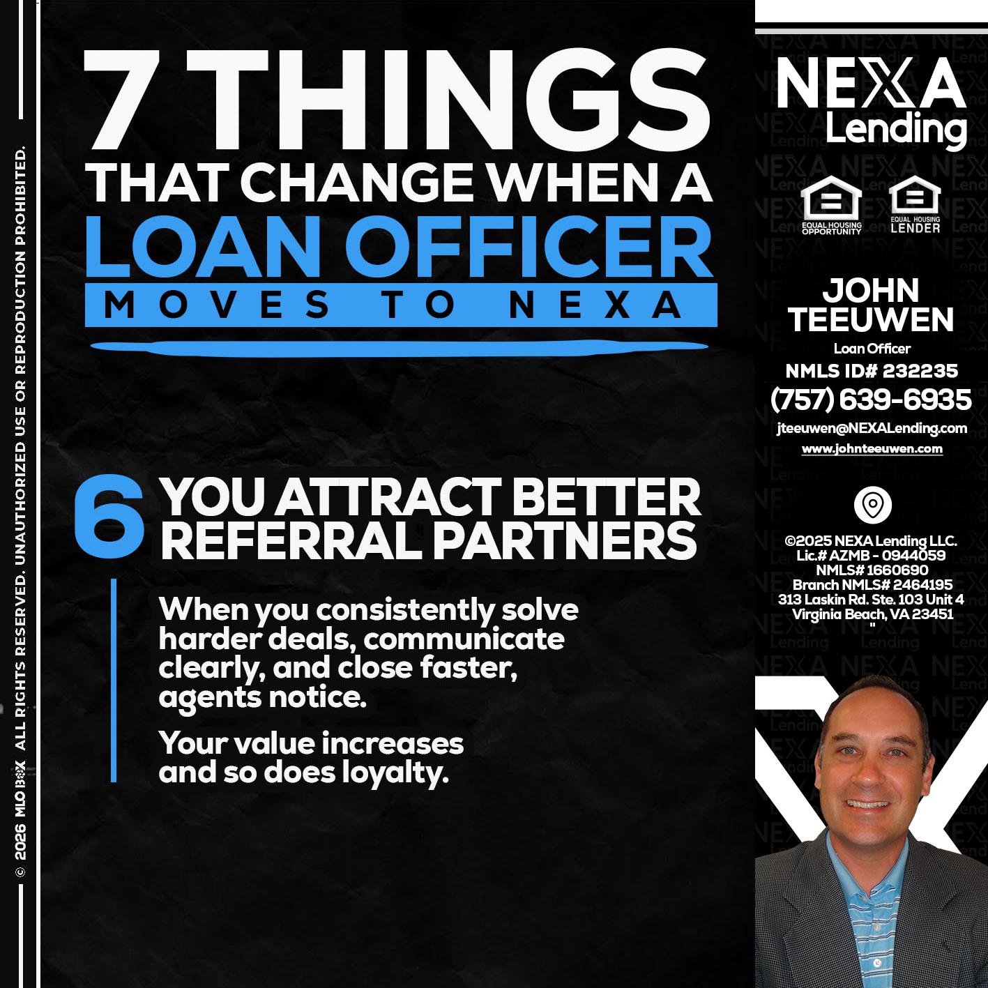 7 THINGS (6) - John Teeuwen -Loan Officer