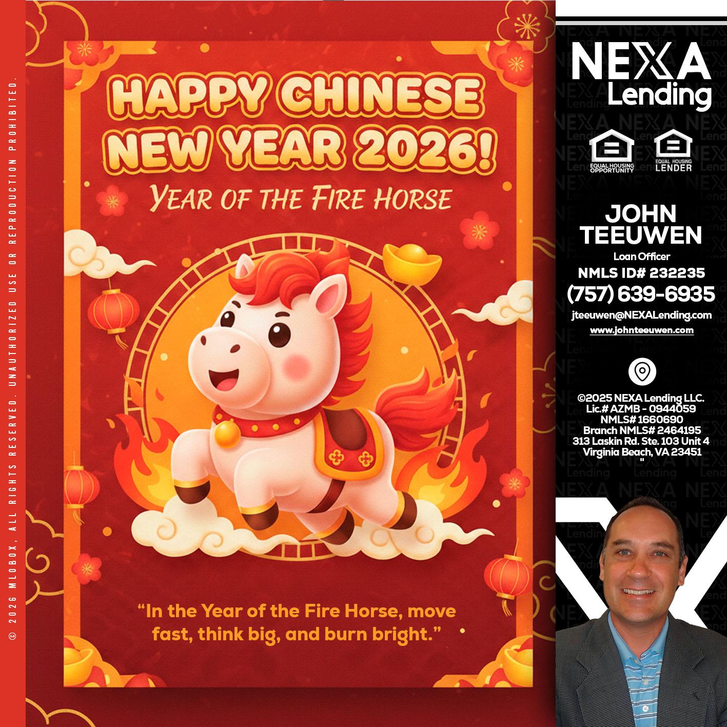 happy Chinese new year - John Teeuwen -Loan Officer