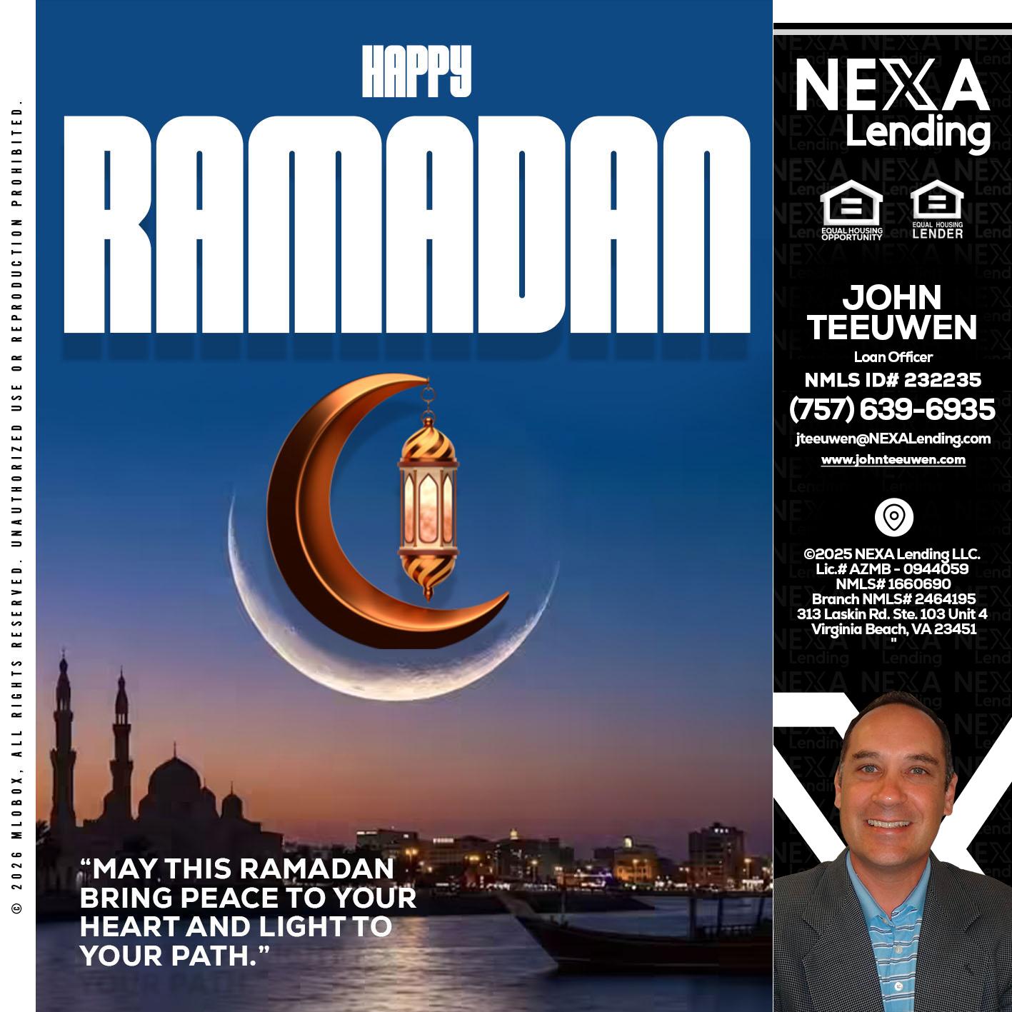 RAMADAN - John Teeuwen -Loan Officer