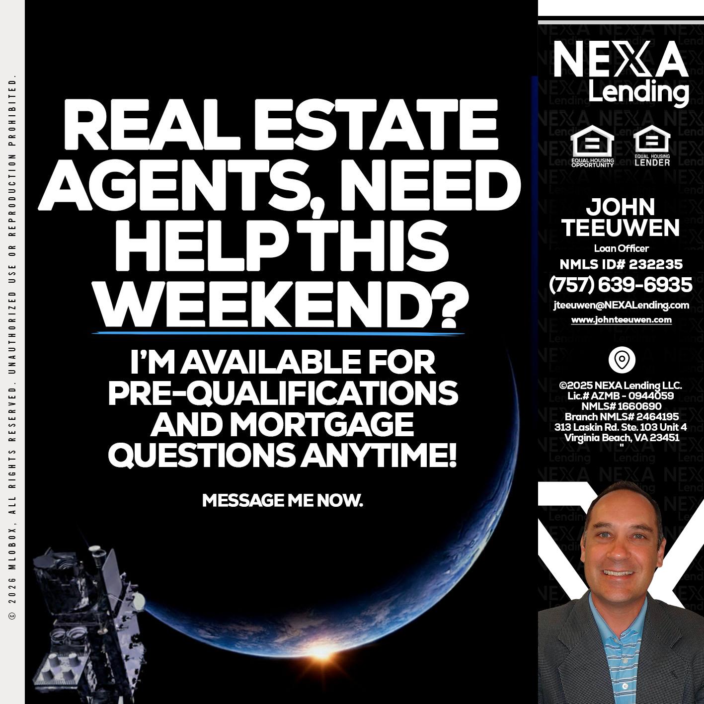 REAL ESTATE AGENTS - John Teeuwen -Loan Officer