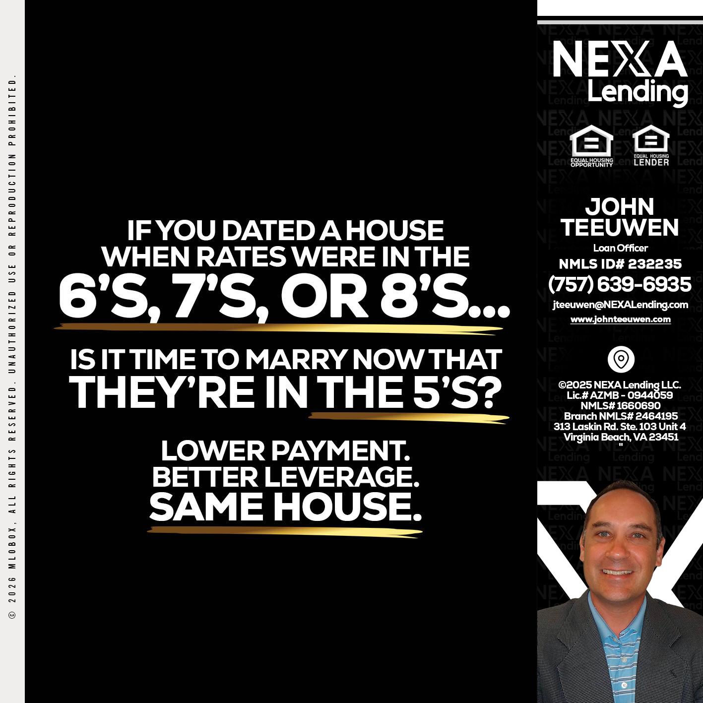 if you dated a house - John Teeuwen -Loan Officer