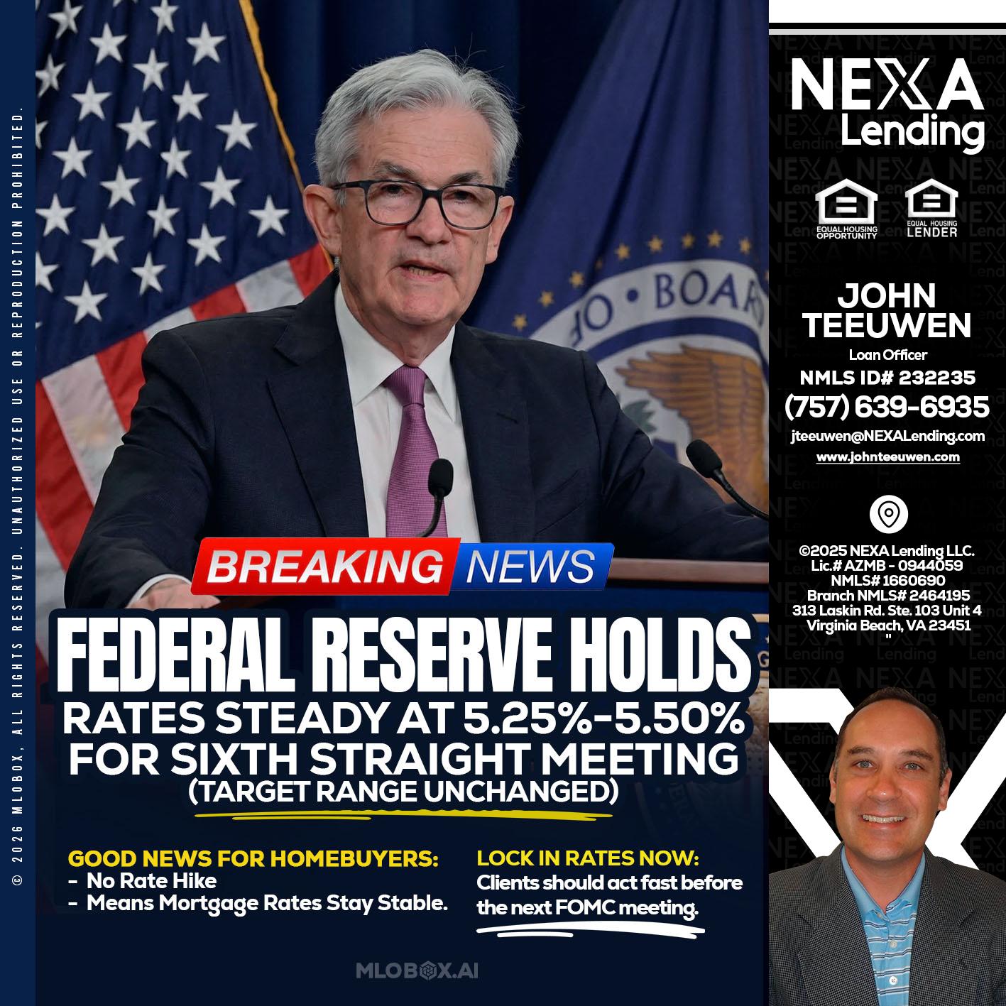 federal reserve - John Teeuwen -Loan Officer