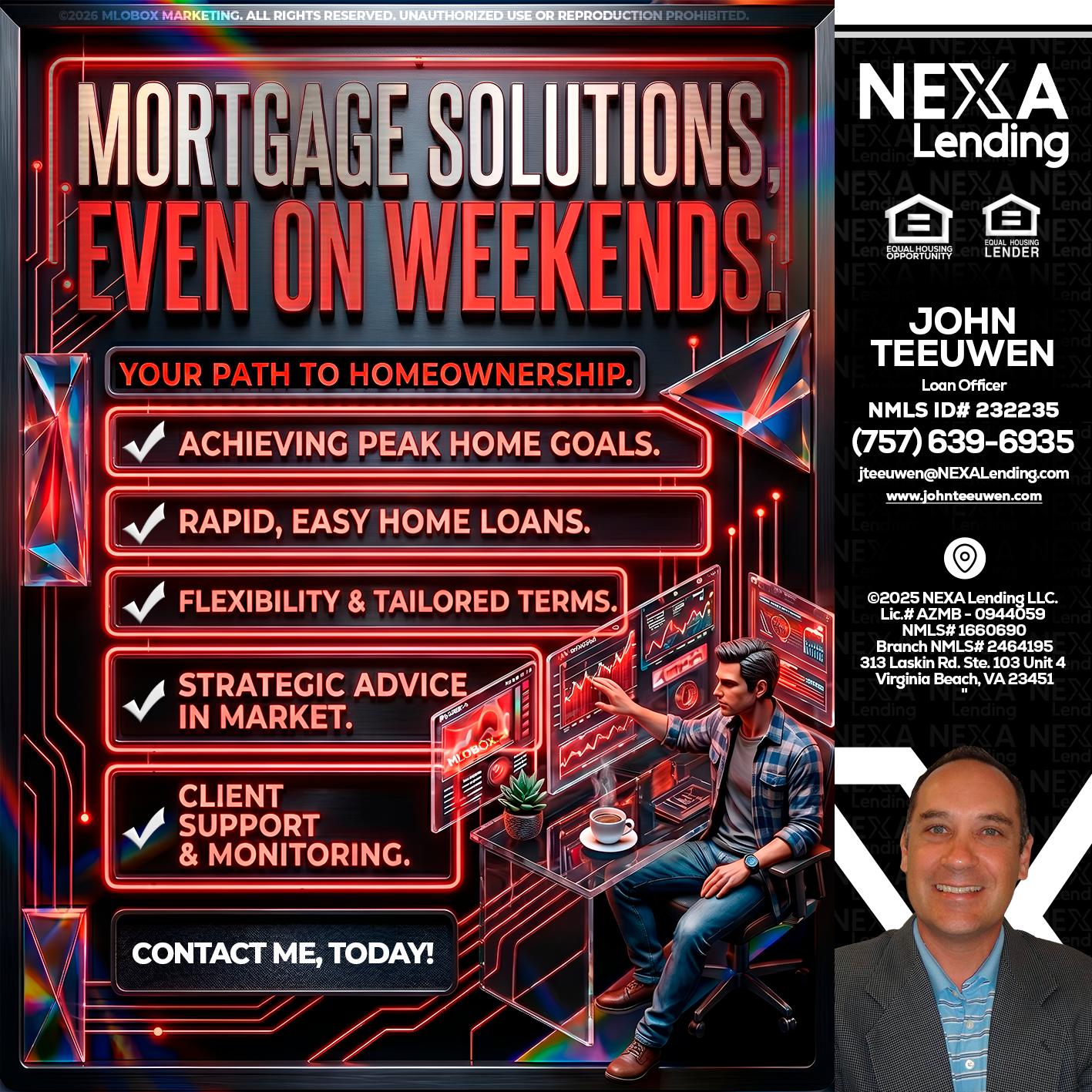 WEEKEND SOLUTIONS - John Teeuwen -Loan Officer