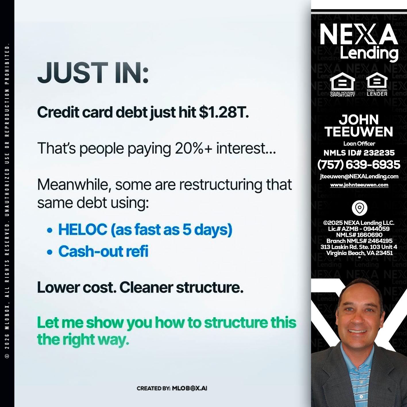 JUST IN - John Teeuwen -Loan Officer