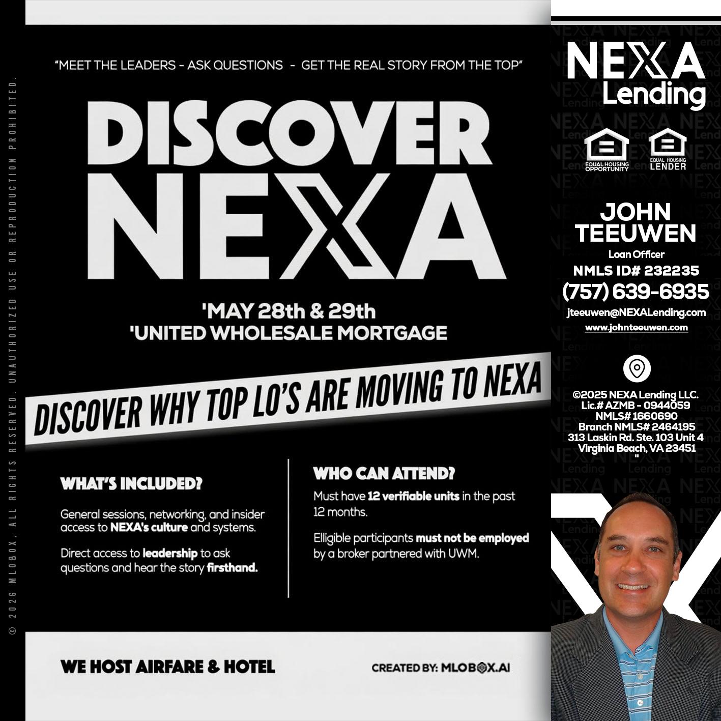 DISCOVER NEXA - John Teeuwen -Loan Officer
