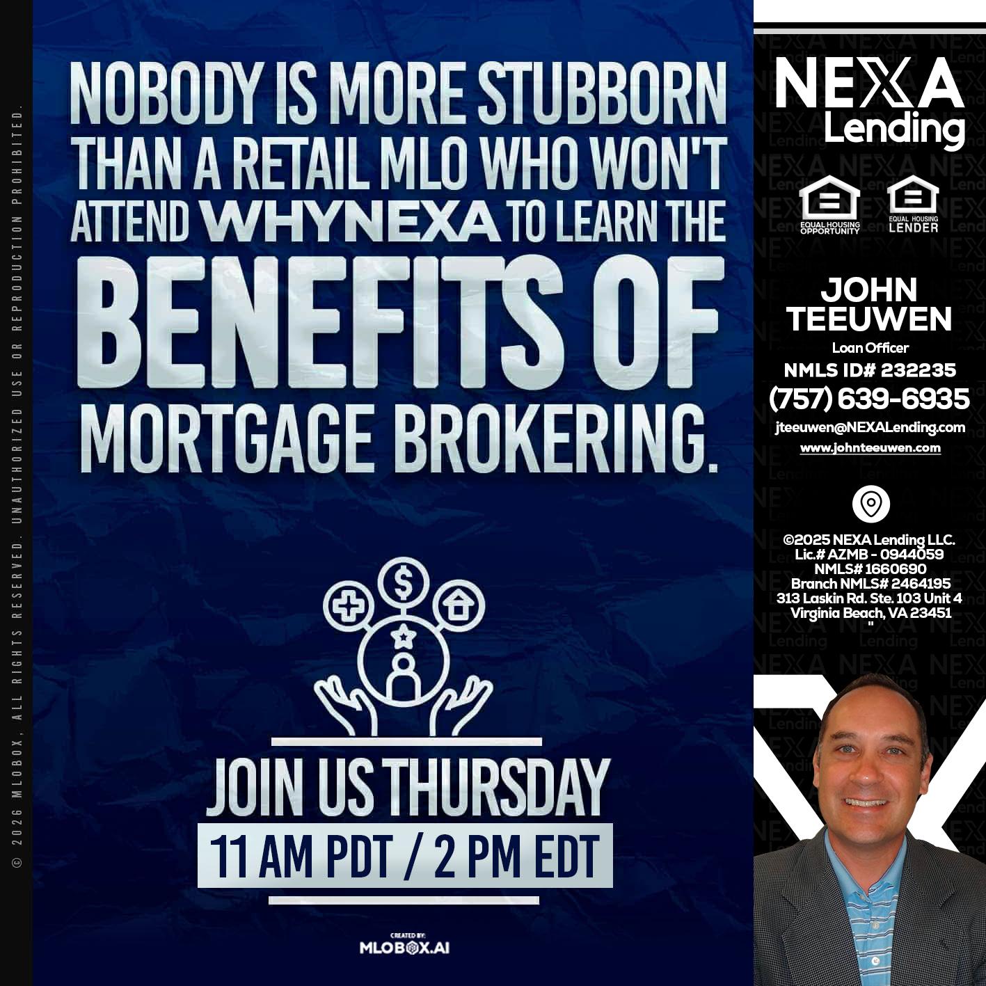 WHY NEXA - John Teeuwen -Loan Officer