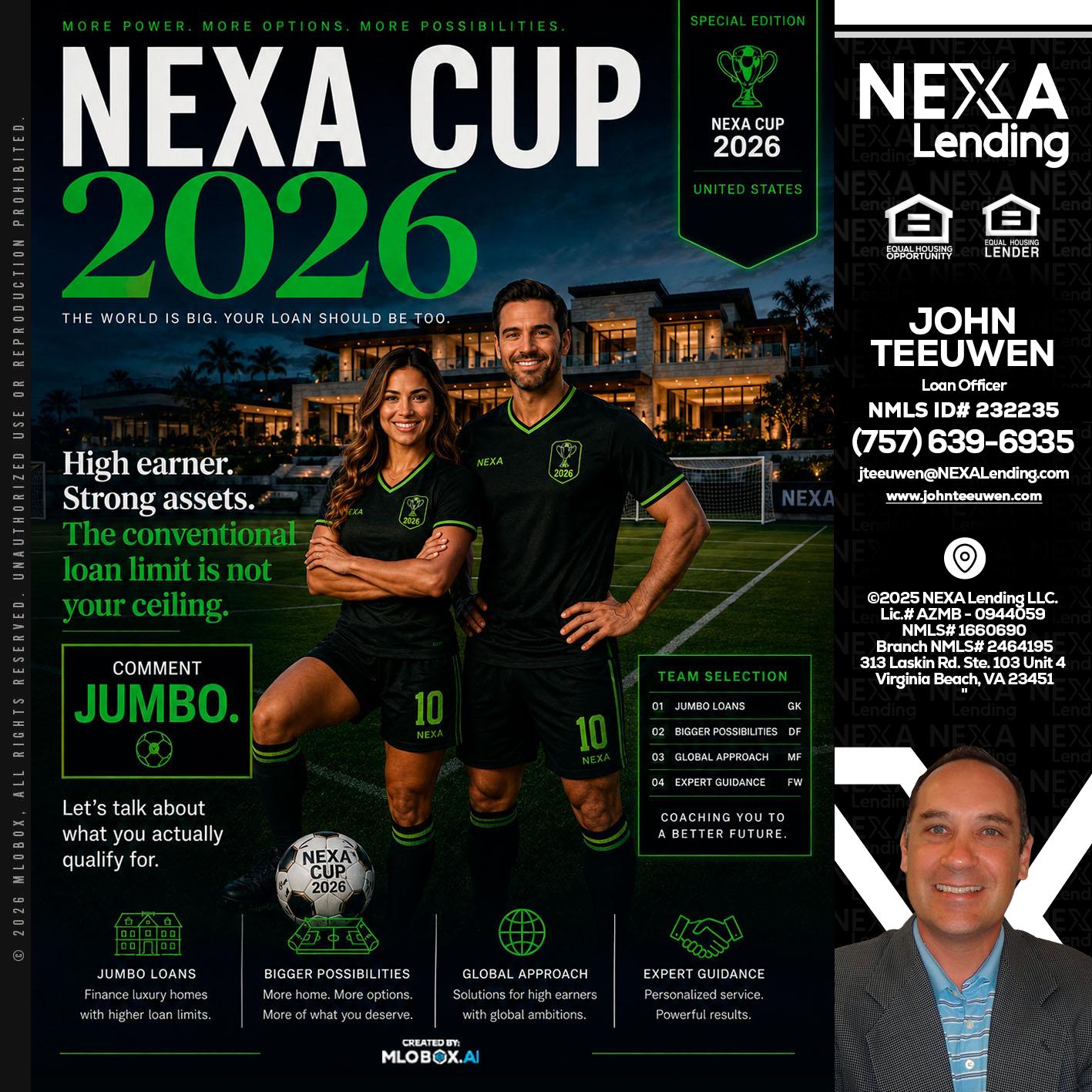 NEXA CUP 2026 - John Teeuwen -Loan Officer