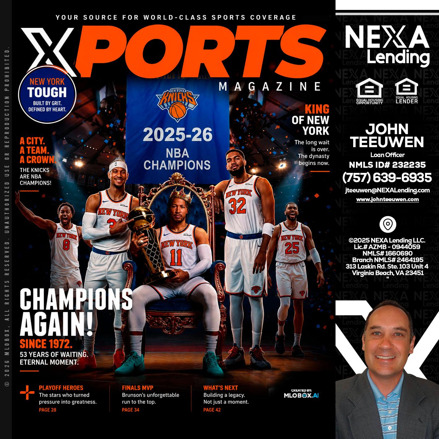 XPORTS MAGAZINE - John Teeuwen -Loan Officer