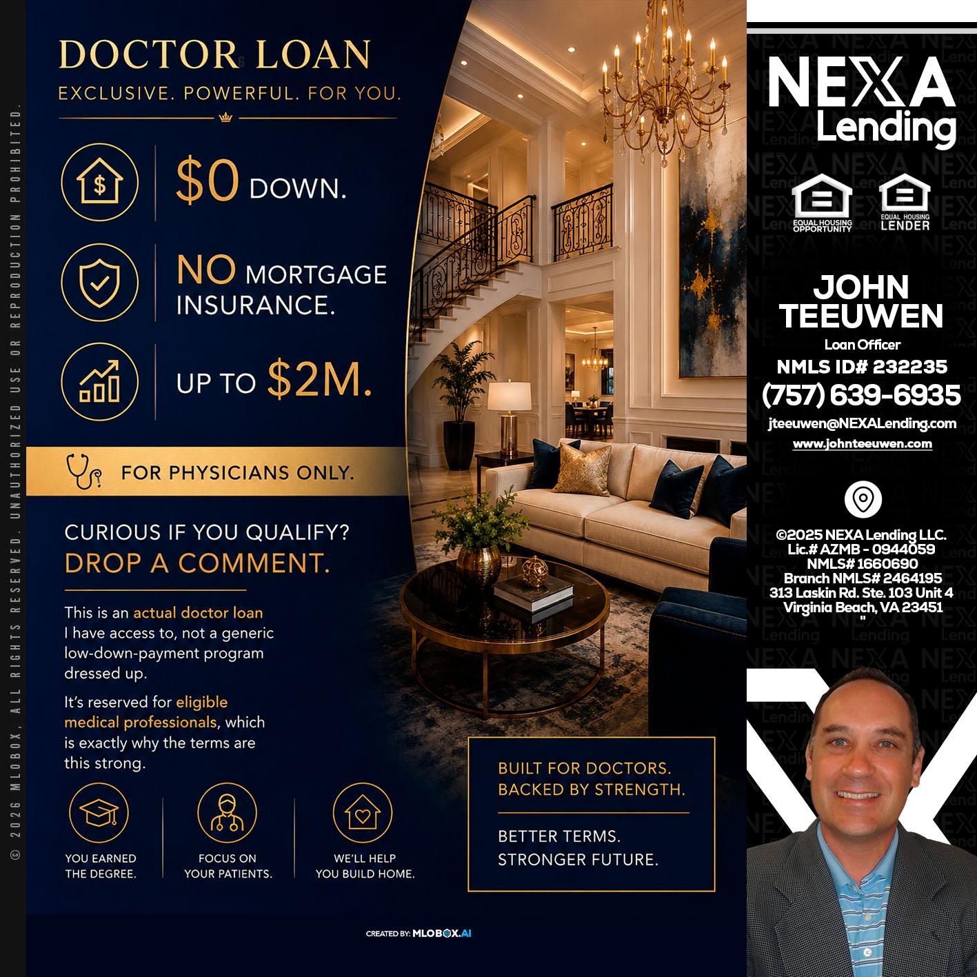 DOCTOR LOANS - John Teeuwen -Loan Officer