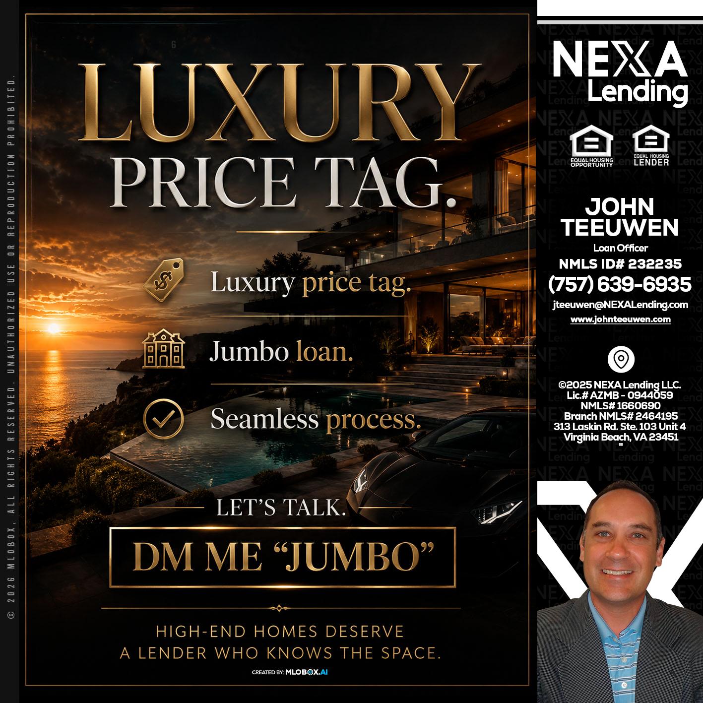 LUXURY PRICE - John Teeuwen -Loan Officer