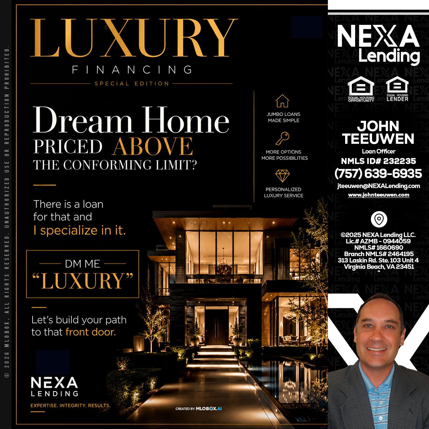 LUXURY - John Teeuwen -Loan Officer