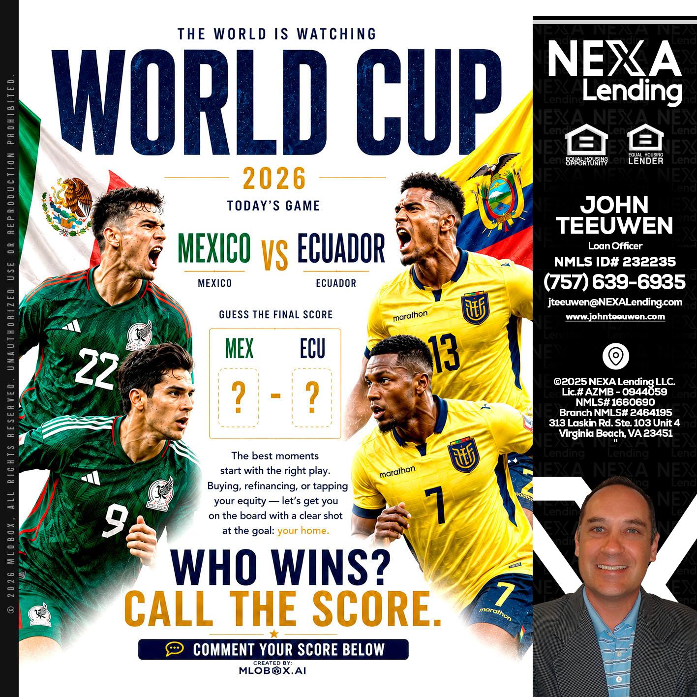WORLD CUP 2026 - John Teeuwen -Loan Officer
