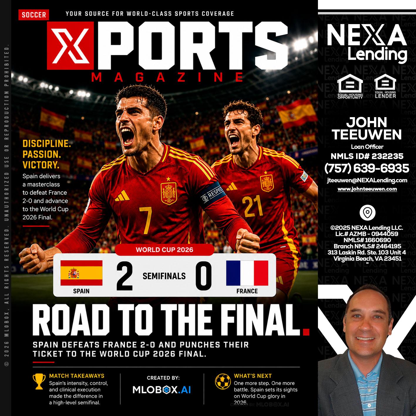 XPORTS WORLD CUP 2026 - John Teeuwen -Loan Officer