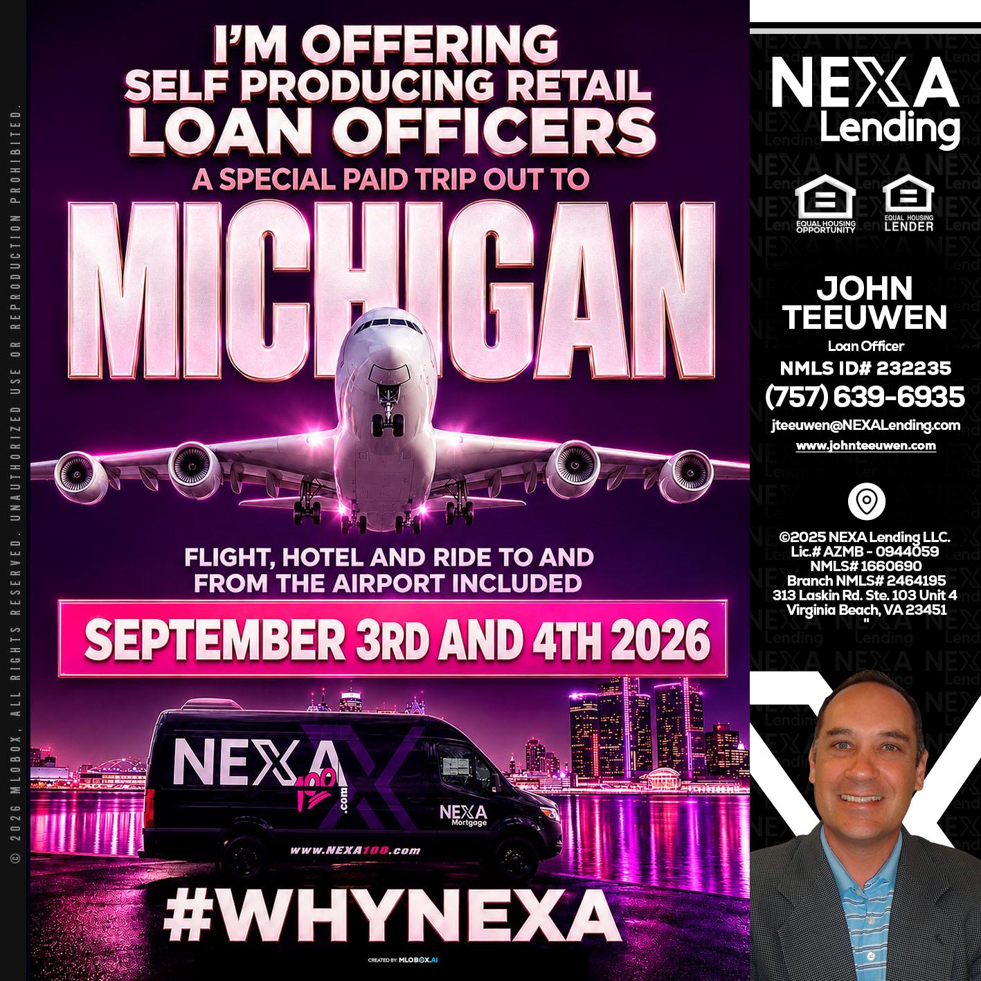 MICHIGAN TRIP - John Teeuwen -Loan Officer