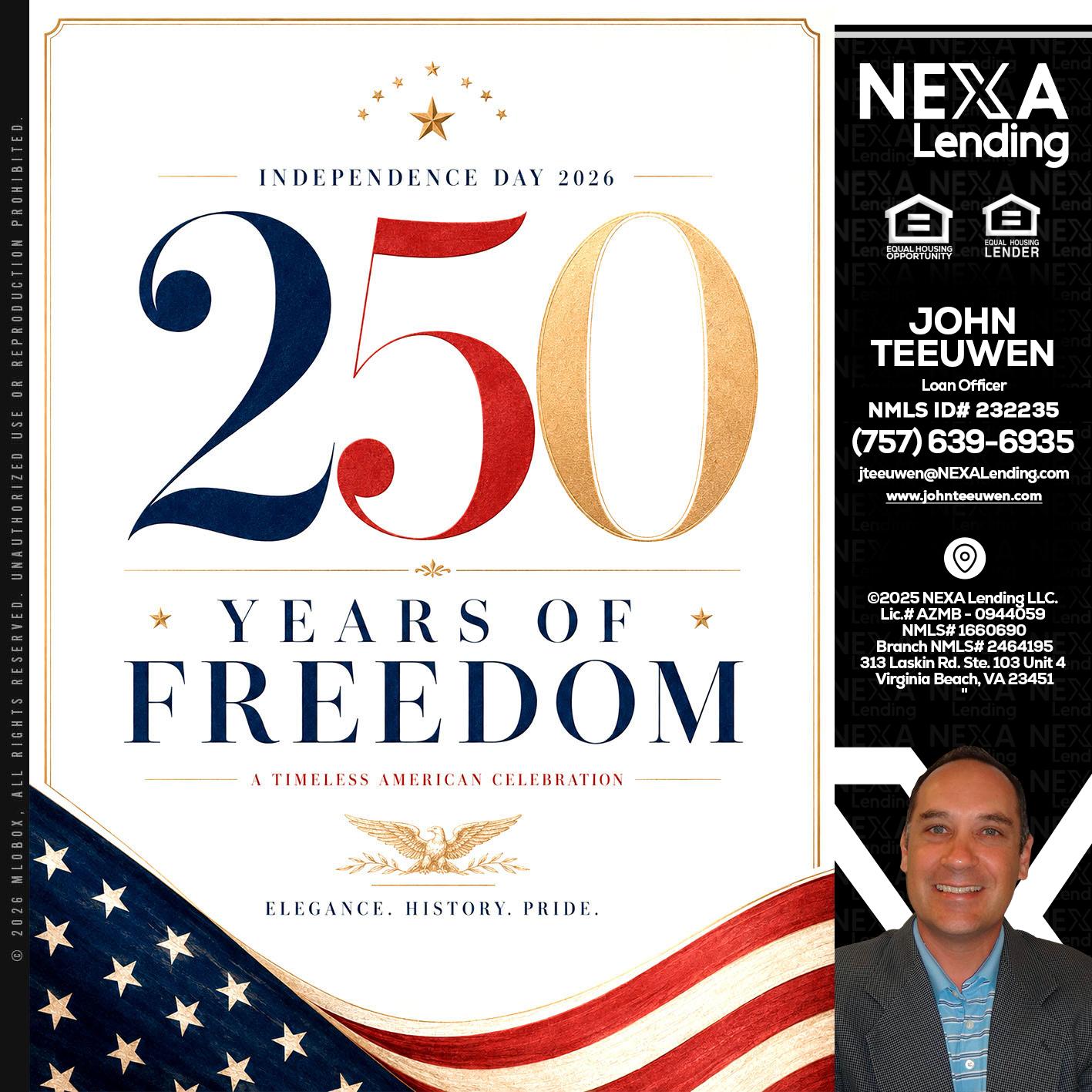 250 YEARS - John Teeuwen -Loan Officer