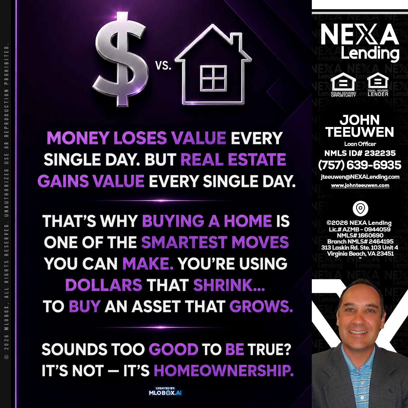 MONEY LOSES - John Teeuwen -Loan Officer