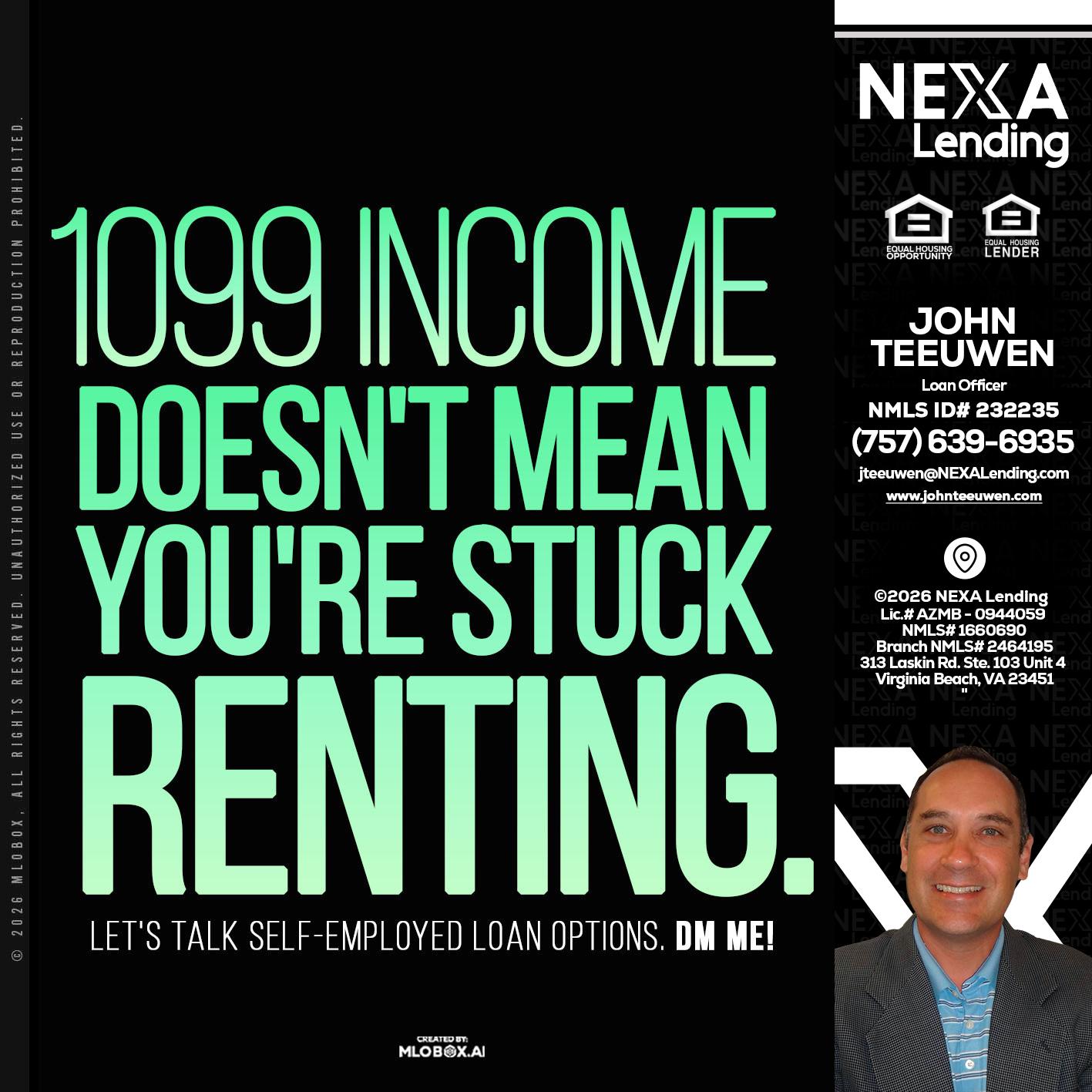 1099 income - John Teeuwen -Loan Officer