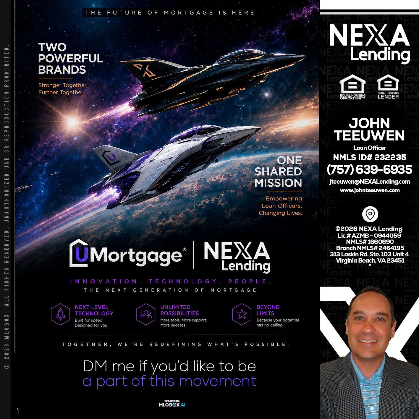 U Mortgage + NEXA lending - John Teeuwen -Loan Officer