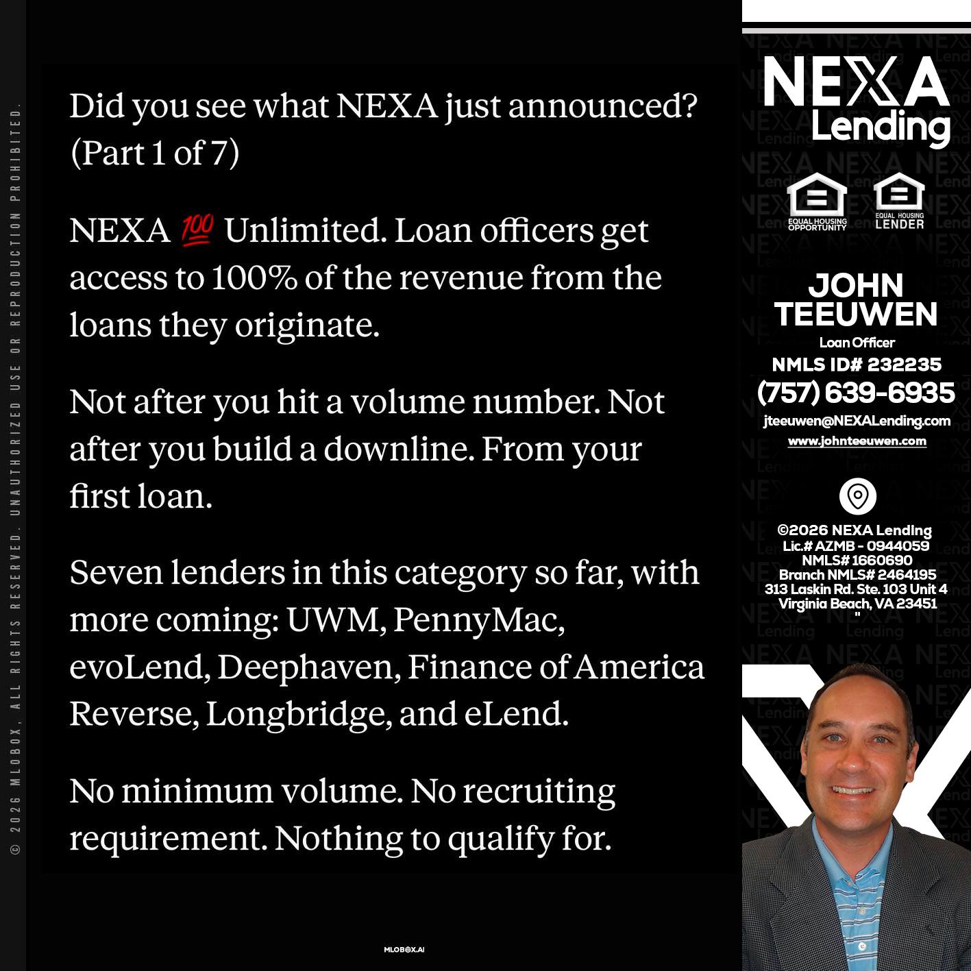 DID YOU KNOW - John Teeuwen -Loan Officer