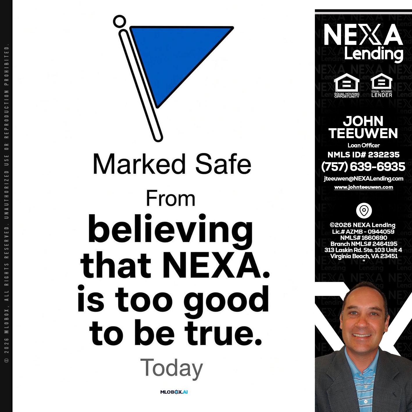 MARKED SAFE - John Teeuwen -Loan Officer